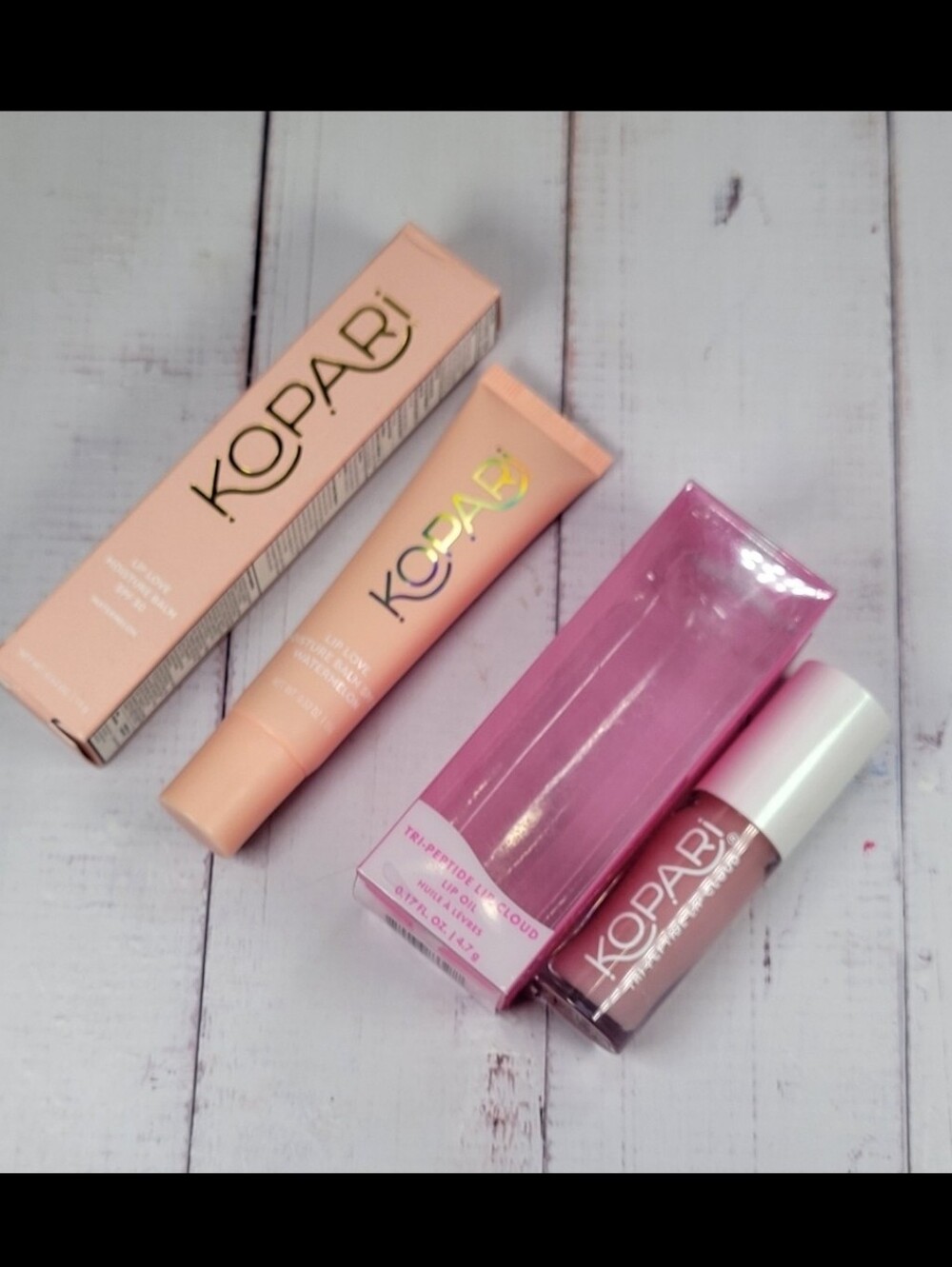Kopari Lip Love Lip Balm & Tri-Peptide Lip Cloud Bundle NEW!
